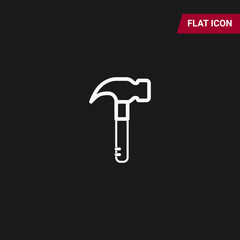 Hammer Icon in trendy flat style isolated on grey background, for your web site design, app, logo, UI. Vector illustration, EPS10.