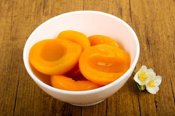 Canned peaches