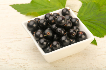 Ripe black currants