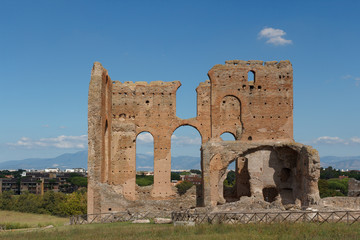Ruins of the imperial Roman Villa dei Quintili, Rome, Italy