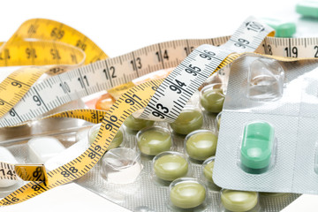 Tape measure and Pills