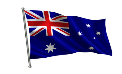 Australia flag. A series of "Flags of the world."  ( The country - Australia flag ) 