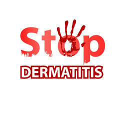 dermatitis. the inscription with