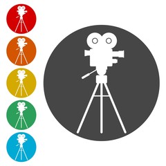 Cinema camera icon 