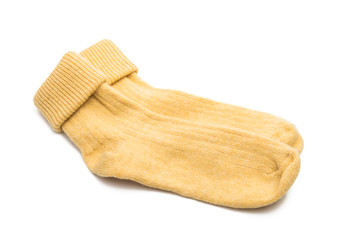 warm socks isolated