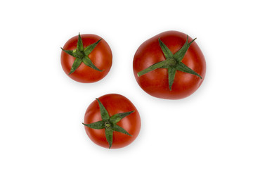 tomatoes isolated on white background