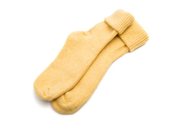 warm socks isolated