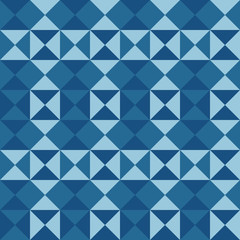 Beautiful blue background. Vector geometric seamless pattern