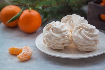 Tangerines flavour marshmallows or zephyr Christmas treat