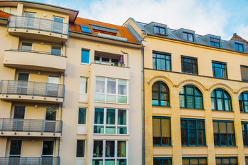 some apartment houses at hackescher markt in berlin