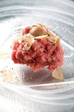 Carne de buey con trufa blanca