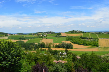 Fototapeta na wymiar Panorama del Monferrato