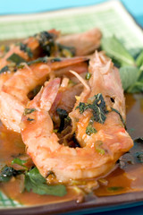 Langostinos con pimienta Stzechuan