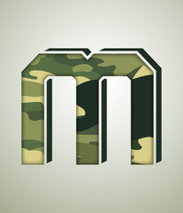 CAMO Character Set, detailed vector font