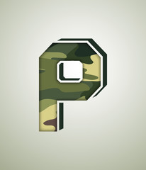 CAMO Character Set, detailed vector font