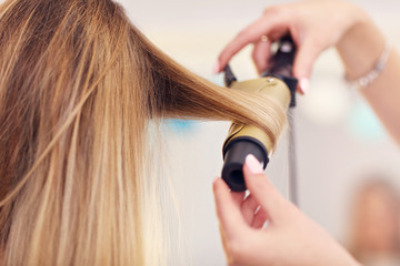 Adult woman at the hair salon