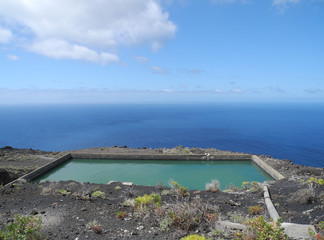 Obraz premium Wasserbecken auf La Palma