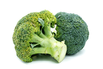 Brokoli Brokkoli isoliert freigestellt auf weißen Hintergrund, Freisteller

