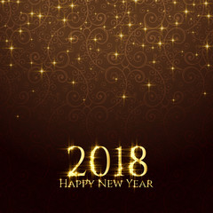 2018 shiny glitter sparkles new year background