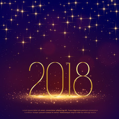 2018 glitter background with sparkles for happy new year