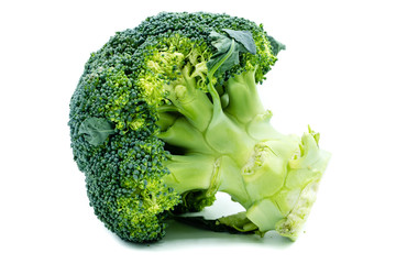 Brokoli Brokkoli isoliert freigestellt auf weißen Hintergrund, Freisteller

