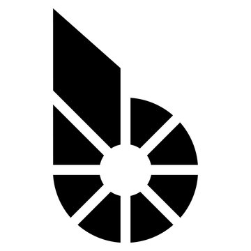 Bitshare Icon Isolated On White Background

