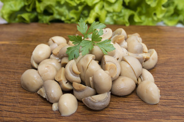 raw mushrooms for cooking