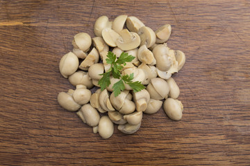 raw mushrooms for cooking