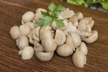 raw mushrooms for cooking