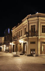 Fototapeta na wymiar David Agmashenebeli Avenue in Tbilisi. Georgia