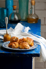 sausage cream cheese crescents.selective focus