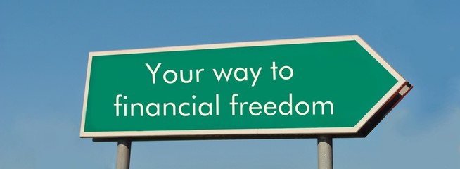 Your way to financial freedom - obrazy, fototapety, plakaty