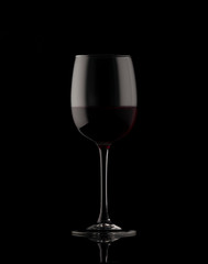 Glass of red wine