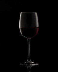 Glass of red wine