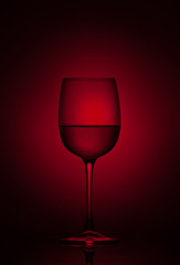 Glass of red wine