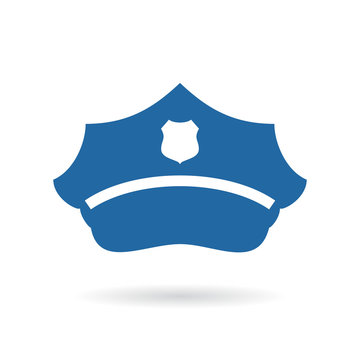 Police Blue Hat Icon