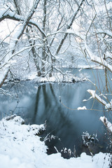 River and Snow Nature and Wildernes