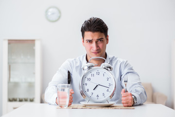 Concept of slow service in restaurants