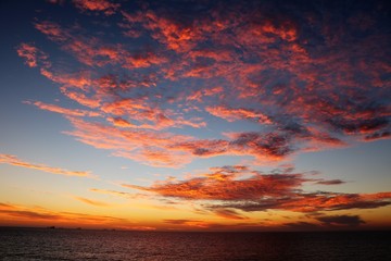 Dusk in Cottesloe Beach at Indian Ocean, Western Australia 