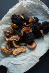 A set of dried fruits for a traditional compote