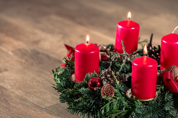 schöner Adventskranz