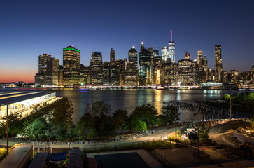 Fototapeta na wymiar New York City By Night