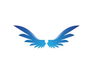 Fototapeta na wymiar Falcon Wing Logo Template