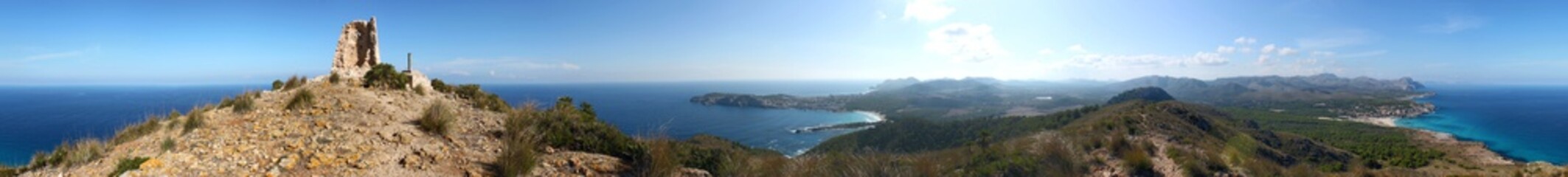 Panorama am Wachtturm Son Jaumell bei Cala Ratjada