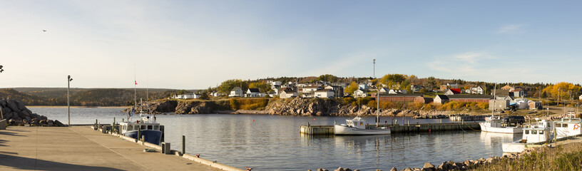 Boats in Neils Harbor, Cape Breton National Park, Nova Scotia, Canada © karenfoleyphoto