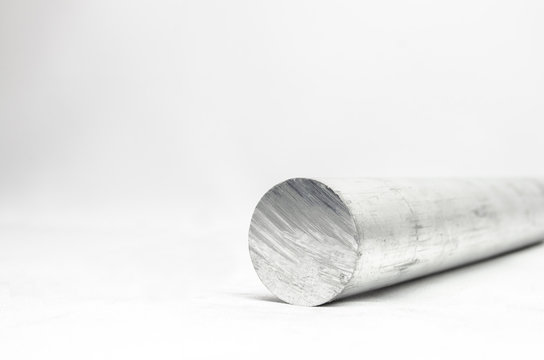 Metal pipelines profile on white background