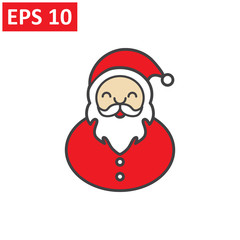 Vector illustration of Santa Claus