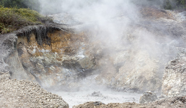 Geological activities at Linau lake