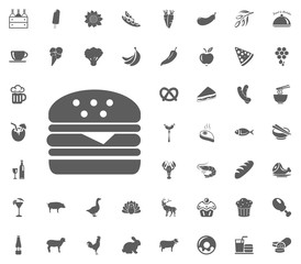 Food and Drinks vector icon set