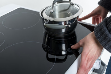 cooking on the induction cooker